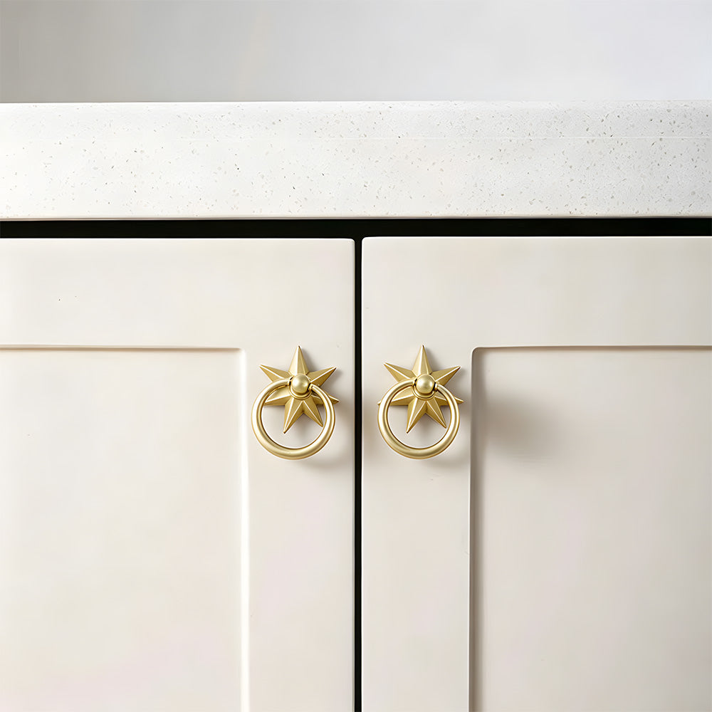 Unique Solid Copper Drop Pulls Drawer Knobs