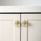 Unique Solid Copper Drop Pulls Drawer Knobs