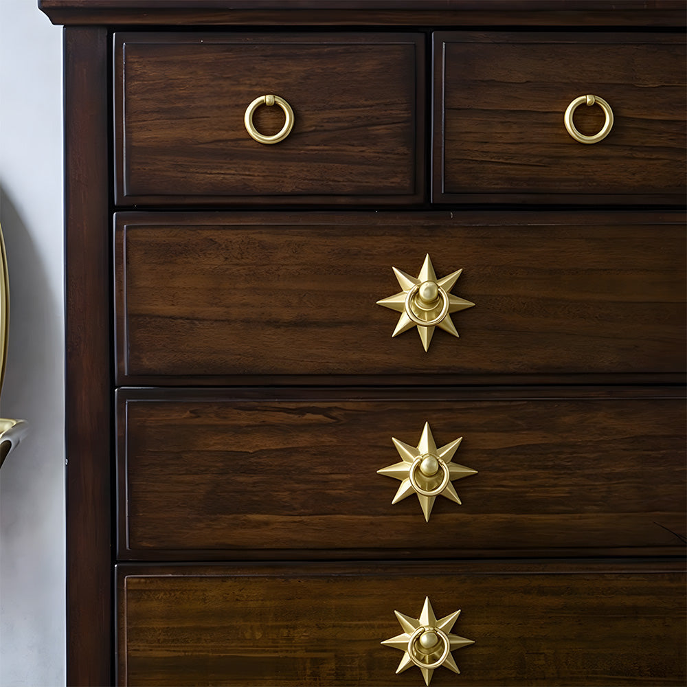 Unique Solid Copper Drop Pulls Drawer Knobs