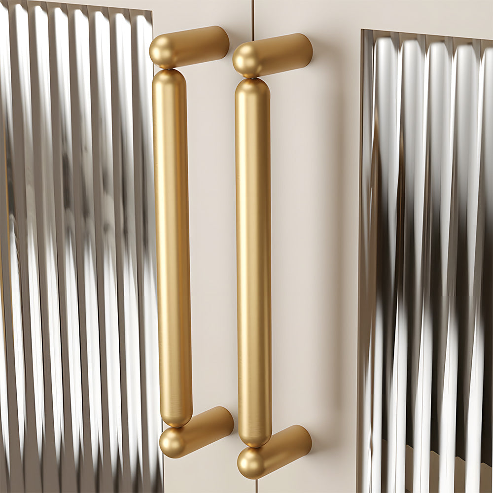 Unique Solid Brass T-Bar Cupboard Handles & Knobs