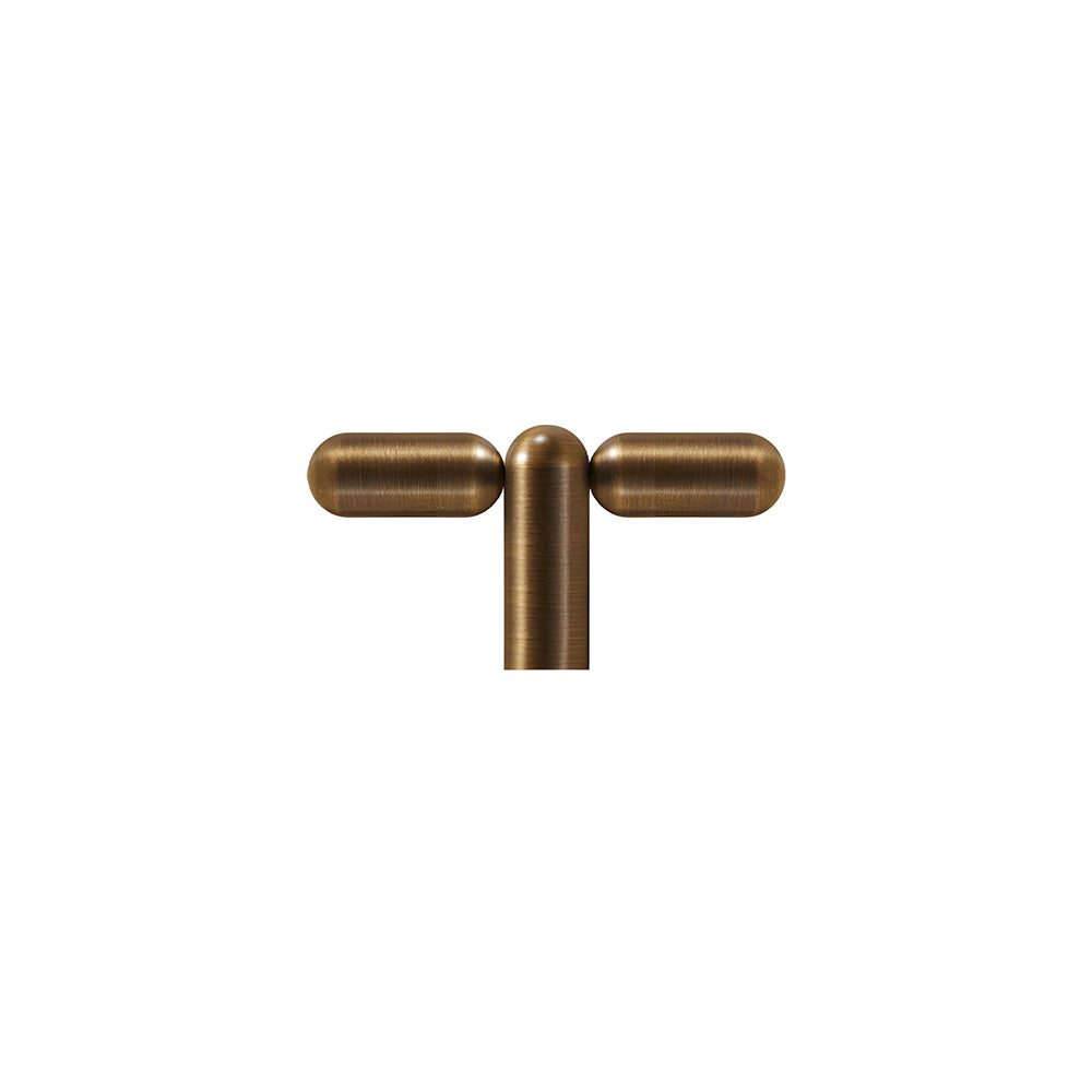 Unique Solid Brass T-Bar Cupboard Handles & Knobs