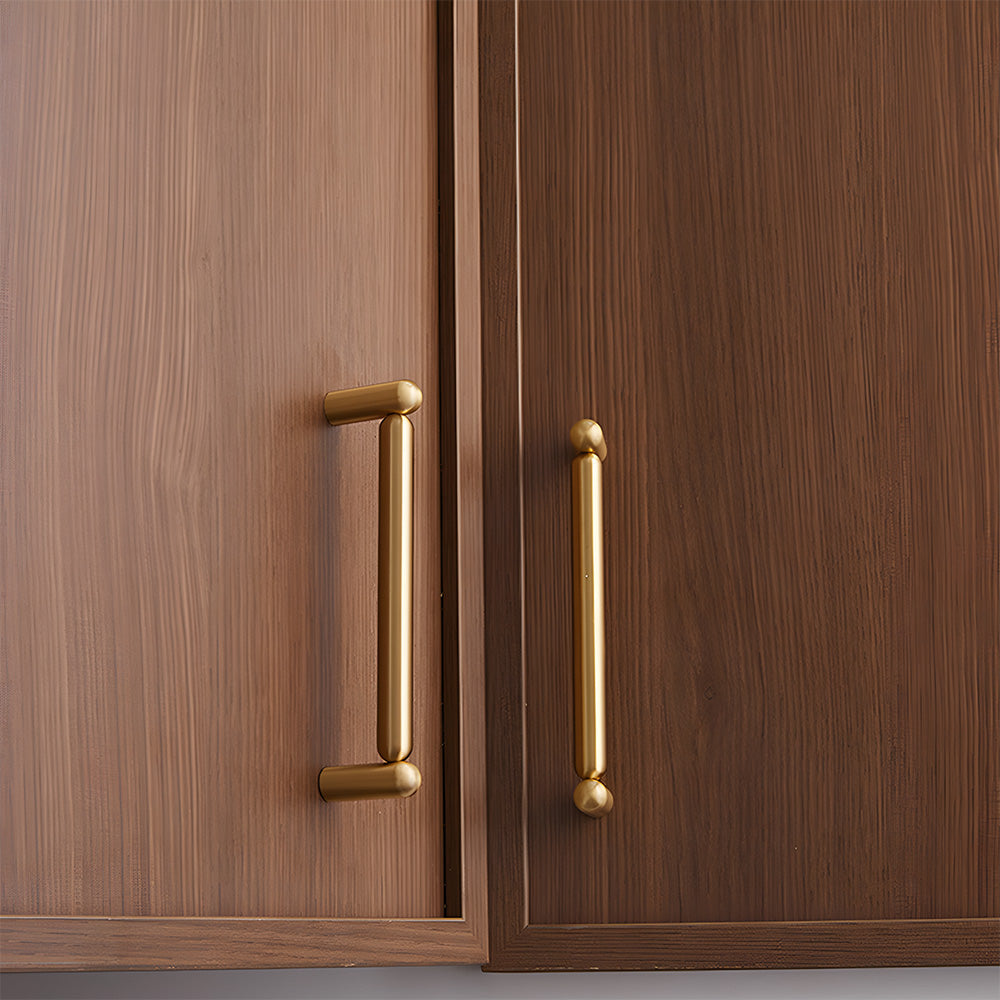 Unique Solid Brass T-Bar Cupboard Handles & Knobs