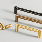 Unique Solid Brass T-Bar Cupboard Handles & Knobs