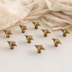Antique Bronze Star Solid Brass Kitchen Cupboard Handles & Knobs
