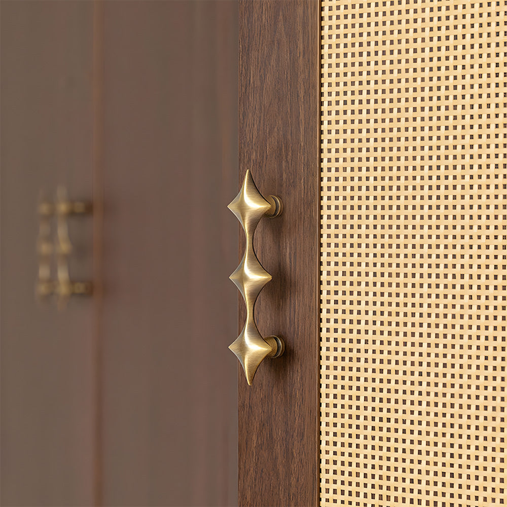 Antique Bronze Star Solid Brass Kitchen Cupboard Handles & Knobs