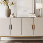 Retro Solid Brass and Wood Cabinet Pulls For Kitchen