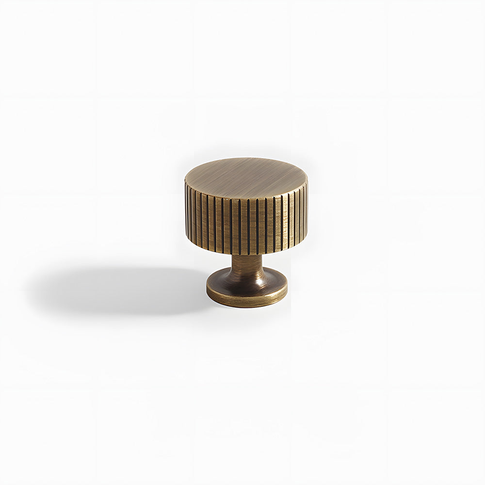 Retro Aged Bronze Lined Brass Cabinet Handles