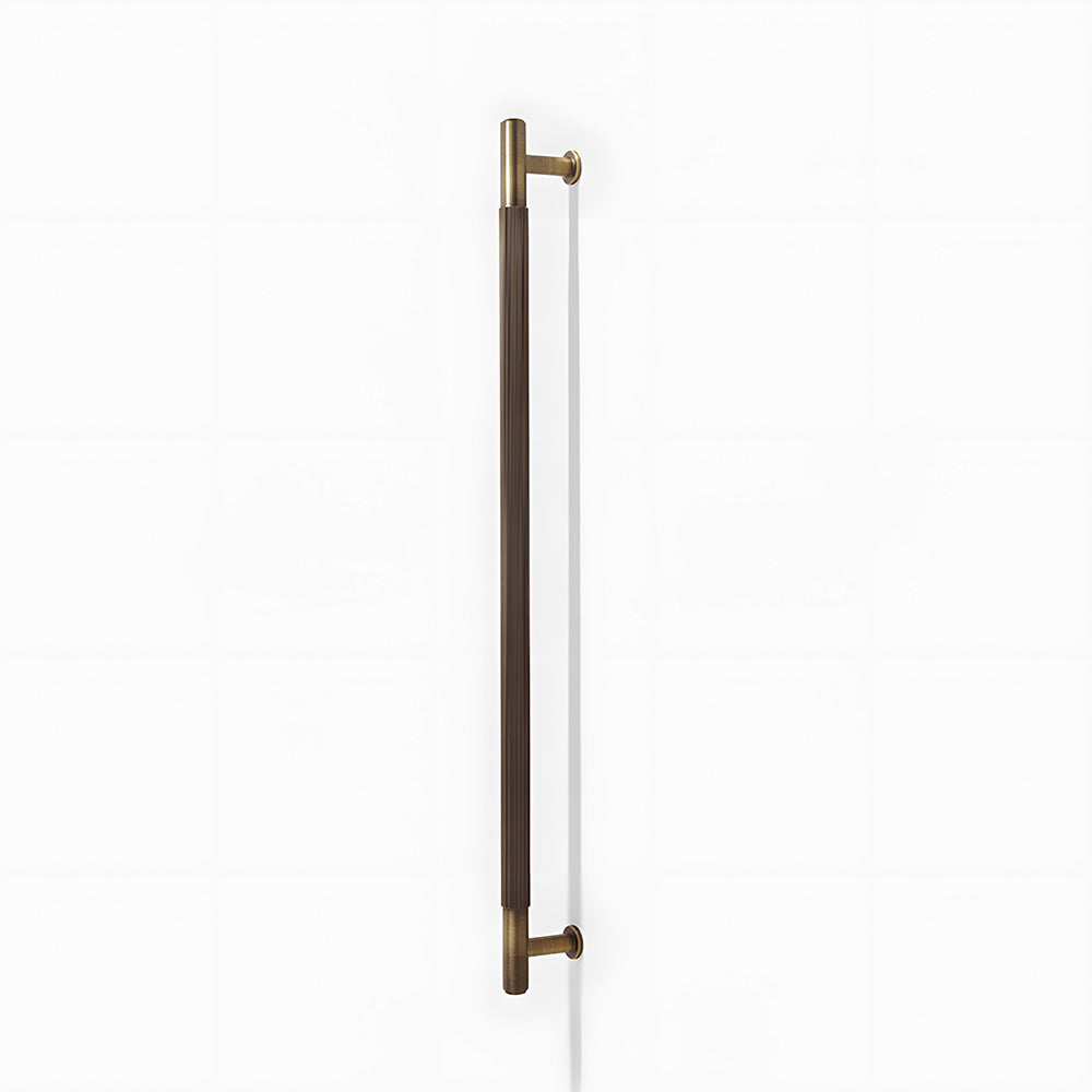 Retro Aged Bronze Lined Brass Cabinet Handles