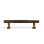 Retro Aged Bronze Lined Brass Cabinet Handles