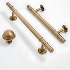 Art Deco Solid Brass Kitchen Cabinet Handles
