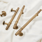 Art Deco Solid Brass Kitchen Cabinet Handles