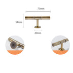 Art Deco Solid Brass Kitchen Cabinet Handles