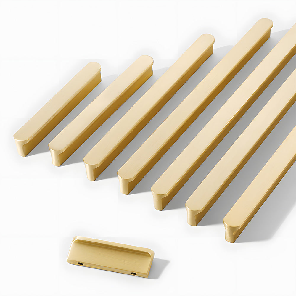 Simple Bronze Brass Cabinet Handles For Kitchen