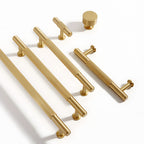 Retro Aged Bronze Lined Brass Cabinet Handles