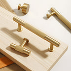 Retro Aged Bronze Lined Brass Cabinet Handles