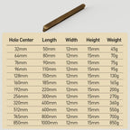 Simple Bronze Brass Cabinet Handles For Kitchen