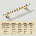 French Style Brass Gold Furniture Cabinet Handles