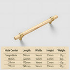 Modern Simple Wooden Cabinet Drawer Handles