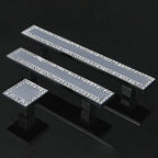 Crystal Square Cabinet Handles