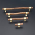 Black Walnut Square Cabinet Handles